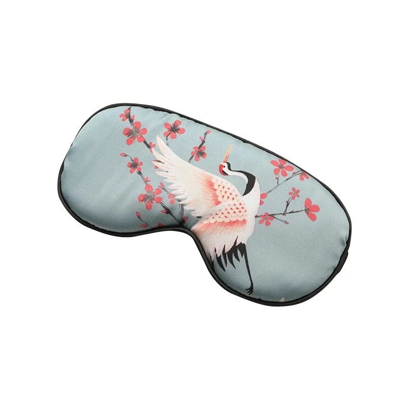 Bleu Masque De Sommeil Satin Univers du Voyage