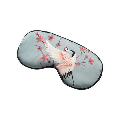 Bleu Masque De Sommeil Satin Univers du Voyage