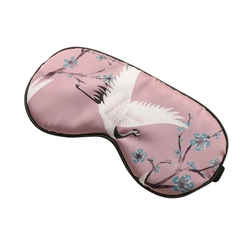 Rose Masque De Sommeil Satin Univers du Voyage