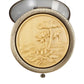 Beige / Modèle 5 Miroir De Poche Décoratif Bois Univers du Voyage