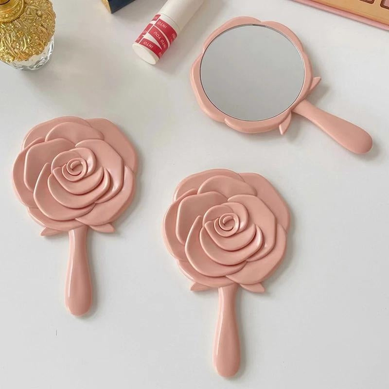 Miroir De Poche En Forme De Rose