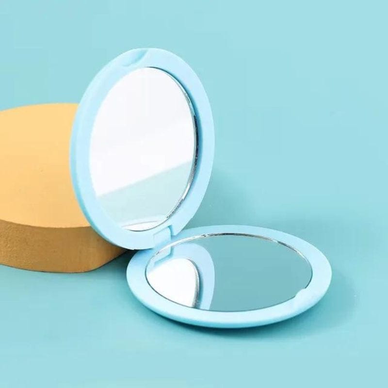 Bleu / Pliante Miroir De Poche Maquillage Univers du Voyage