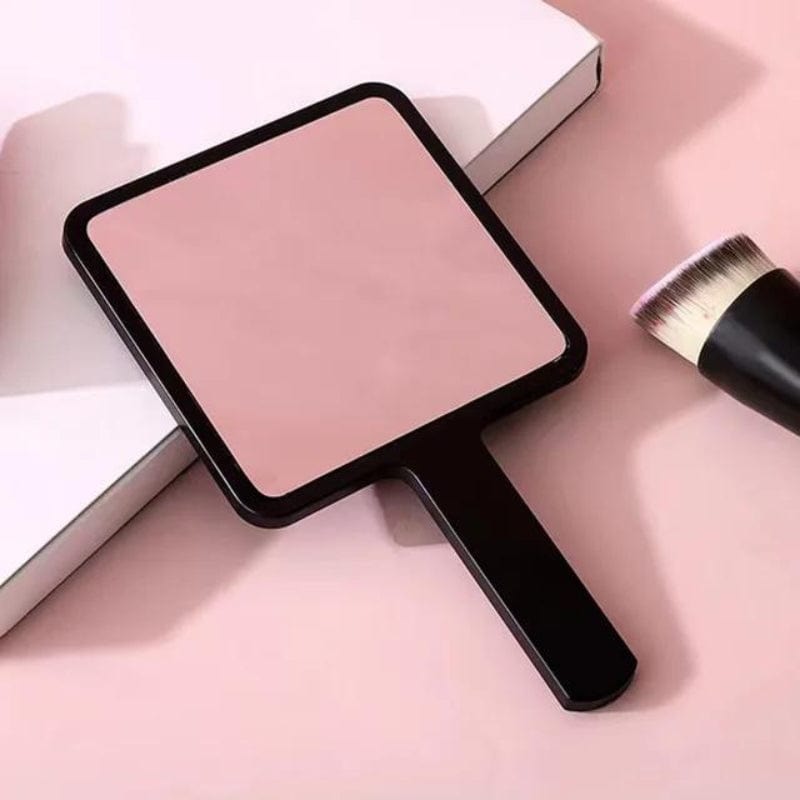Noir / Carré avec Manche Miroir De Poche Maquillage Univers du Voyage