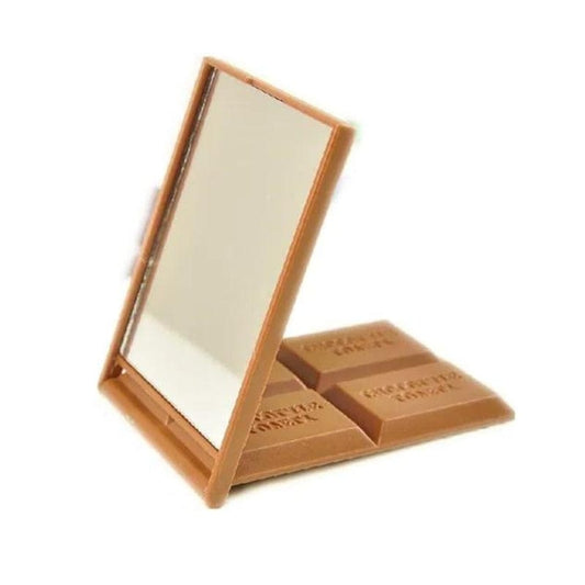 Marron Clair Miroir De Poche Pliable Univers du Voyage