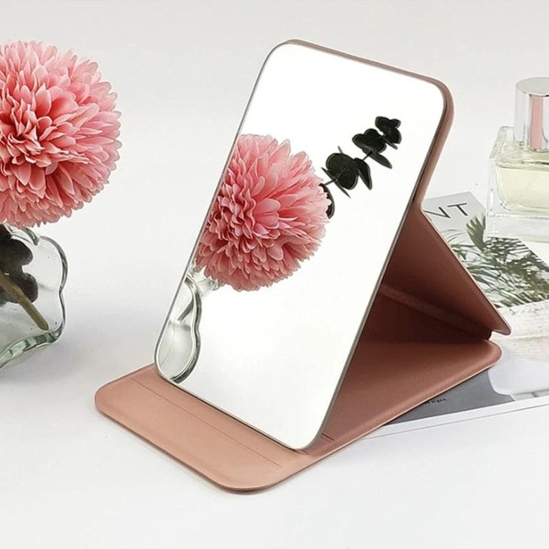 Miroir De Poche Rectangulaire Maquillage Univers du Voyage