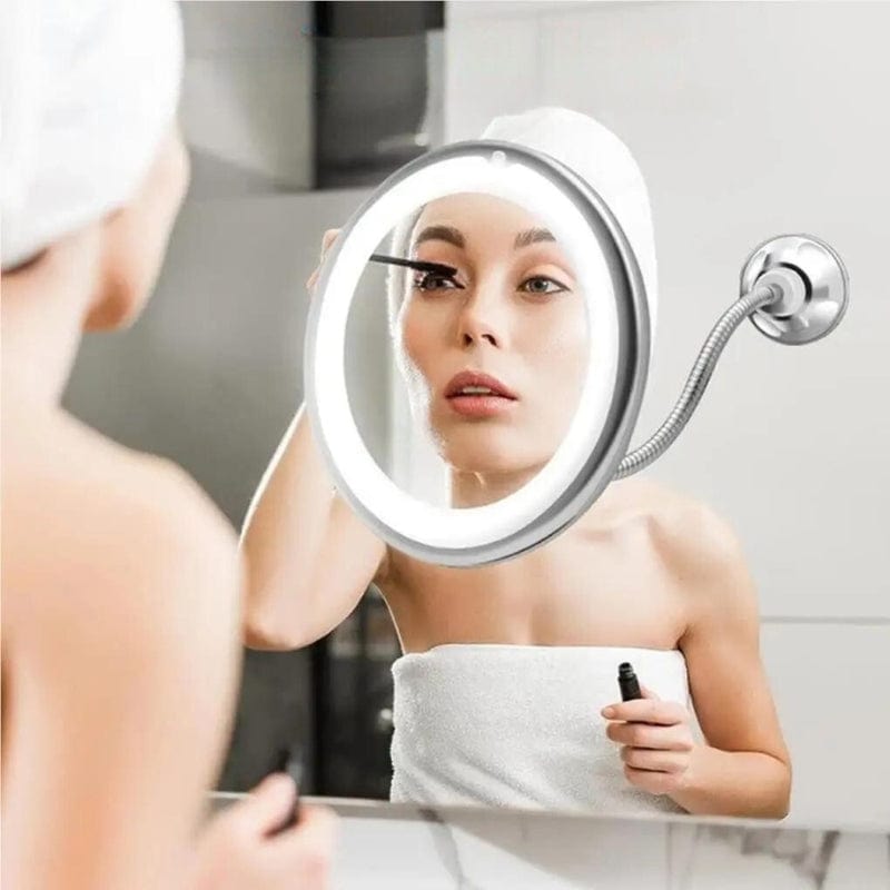 Miroir Grossissant Lumineux Mural Univers du Voyage