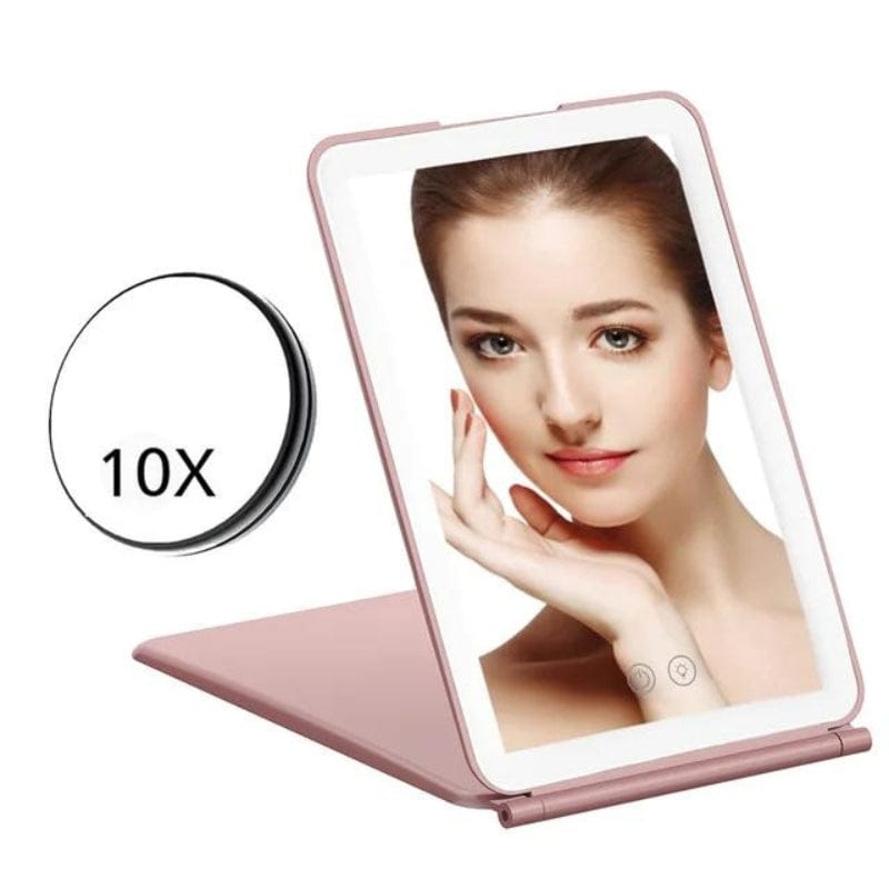 Rose / Avec Zoom Miroir Led Zoom Portable Univers du Voyage