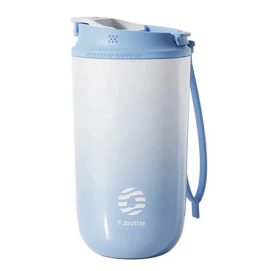 Bleu / 450ml Mug Thermos Café Univers du Voyage