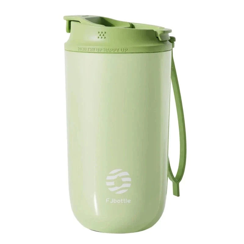 Vert / 450ml Mug Thermos Café Univers du Voyage