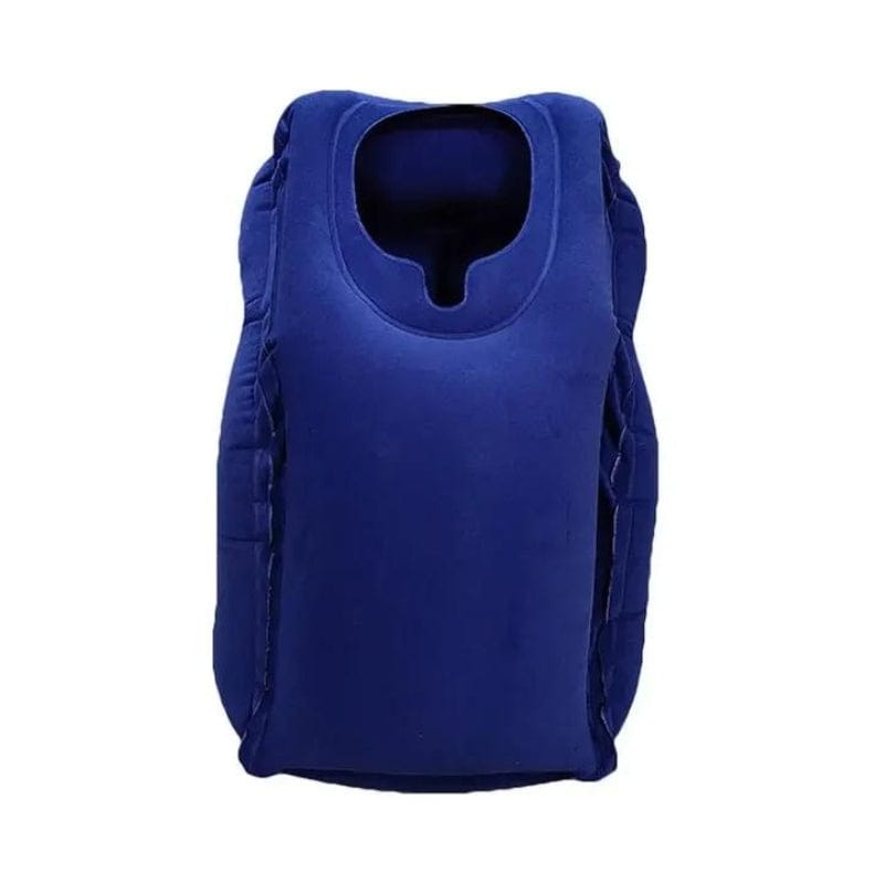 Bleu Oreiller Gonflable Pour Avion Univers du Voyage