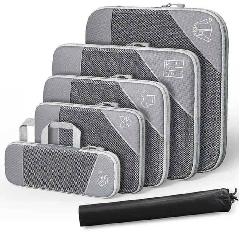 Gris / Six Pièces Organisateur De Valise Compressible Univers du Voyage