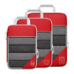 Rouge / Trois Pièces Organisateur De Valise Compressible Univers du Voyage