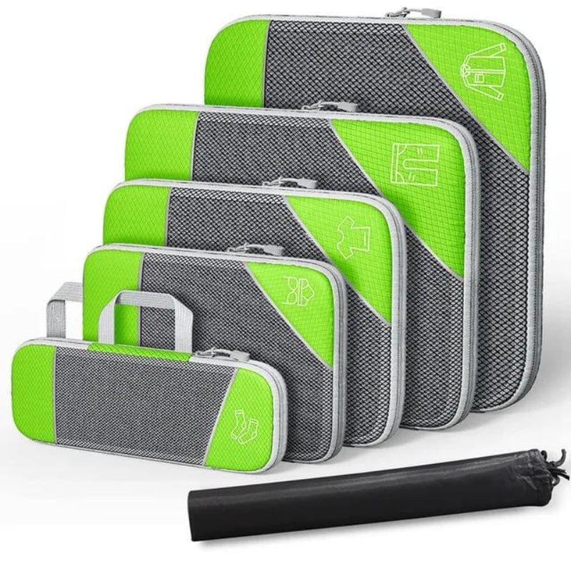 Vert / Six Pièces Organisateur De Valise Compressible Univers du Voyage