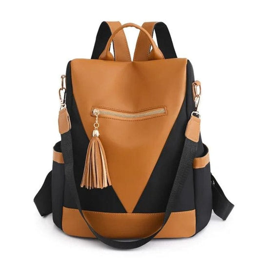 Orange et noir Petit Sac à Dos Voyage Femme Univers du Voyage