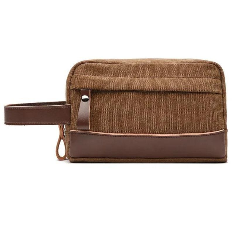 Marron Café Petite Trousse de Toilette Homme Univers du Voyage