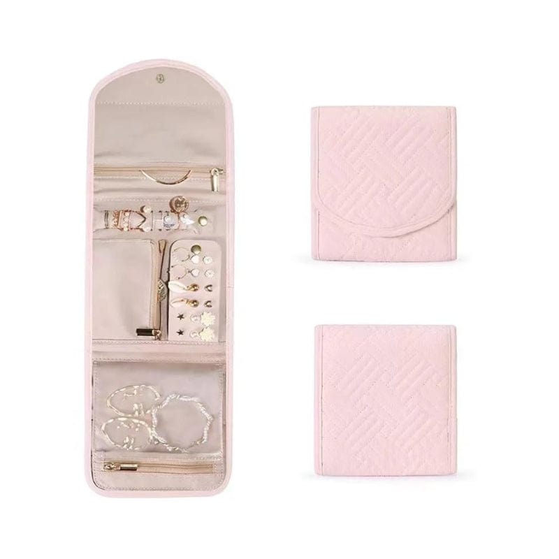 Rose / S Pochette à Bijoux Univers du Voyage