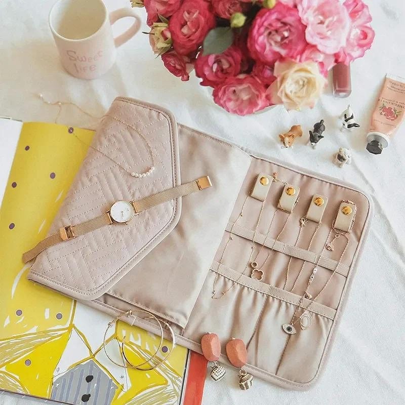 Pochette à Bijoux Univers du Voyage