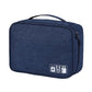 Bleu Marine / Compartiment Unique Pochette De Rangement De Cable Pour Voyager Univers du Voyage