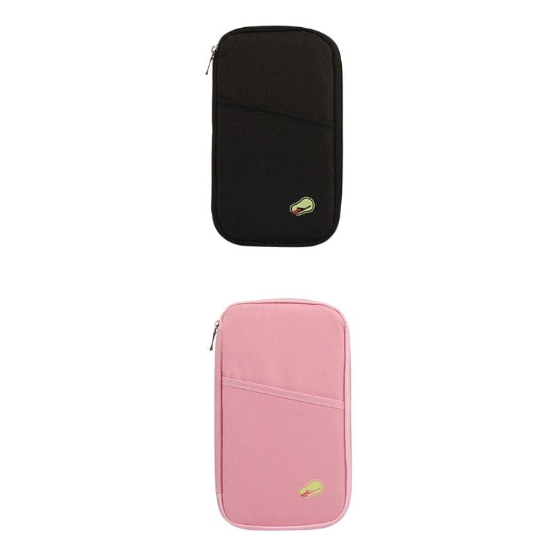 Duo Noir et Rose Pochette Portefeuille Sécurité Voyage Univers du Voyage
