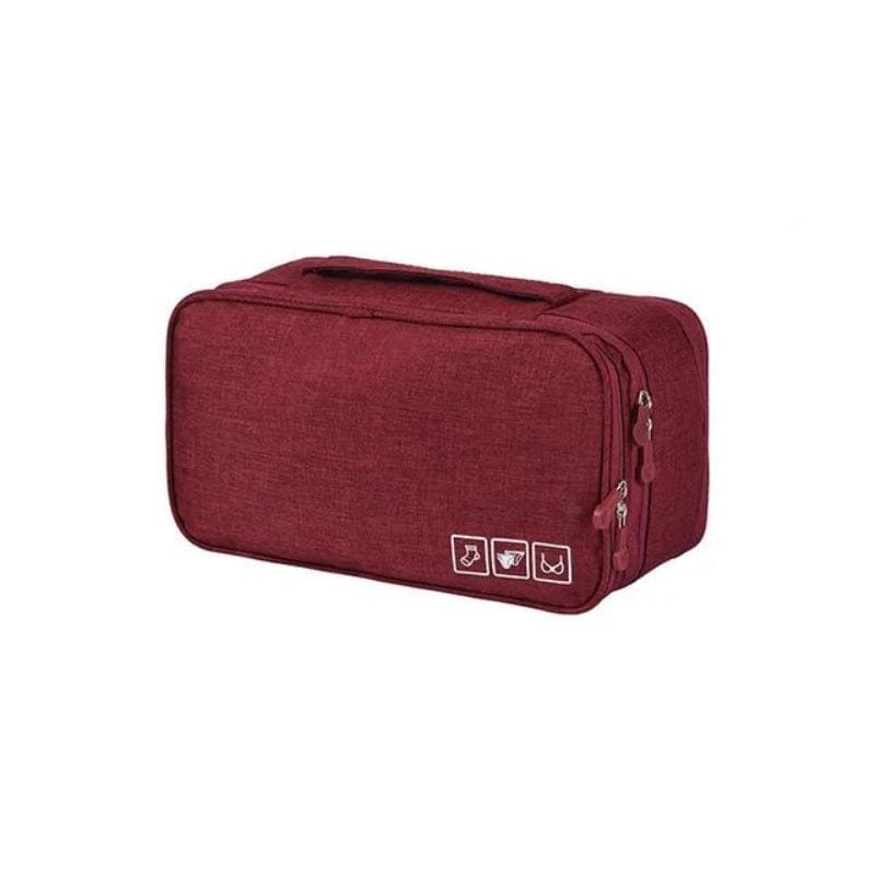 Rouge Pochette Sous Vêtement Voyage Univers du Voyage