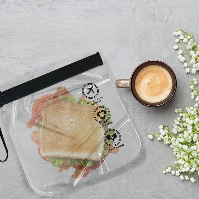 Noir Pochette Transparente Avion Univers du Voyage