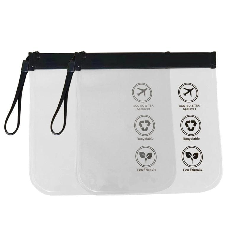 Noir Pochette Transparente Avion Univers du Voyage