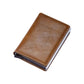 Marron Clair Porte Carte RFID Univers du Voyage