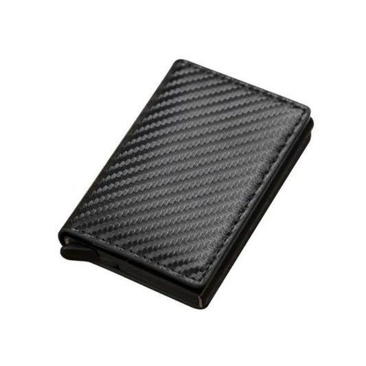 Noir Texturé Porte Carte RFID Univers du Voyage