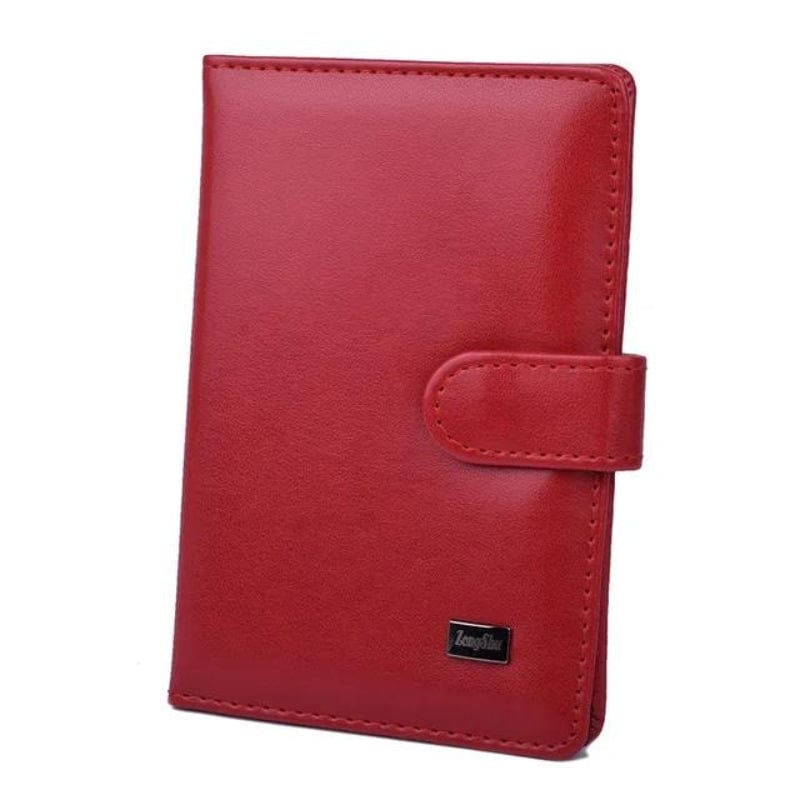 Rouge Porte Document De Voyage en Simili pour Homme Univers du Voyage