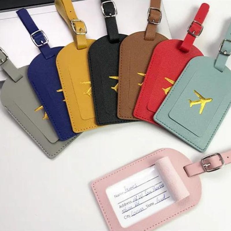 Porte Étiquette Bagage en Simili Univers du Voyage
