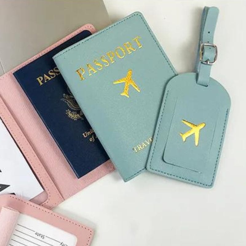 Porte Étiquette Bagage en Simili Univers du Voyage