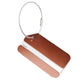 Marron Porte Étiquette Métallique Pour Valise Univers du Voyage