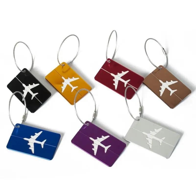 Porte Étiquette Métallique Pour Valise Univers du Voyage