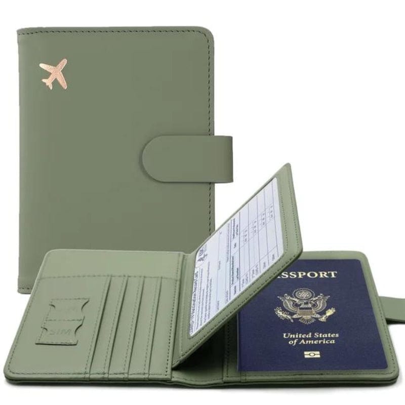 Vert Portefeuille De Voyage Etui A Passeport Univers du Voyage