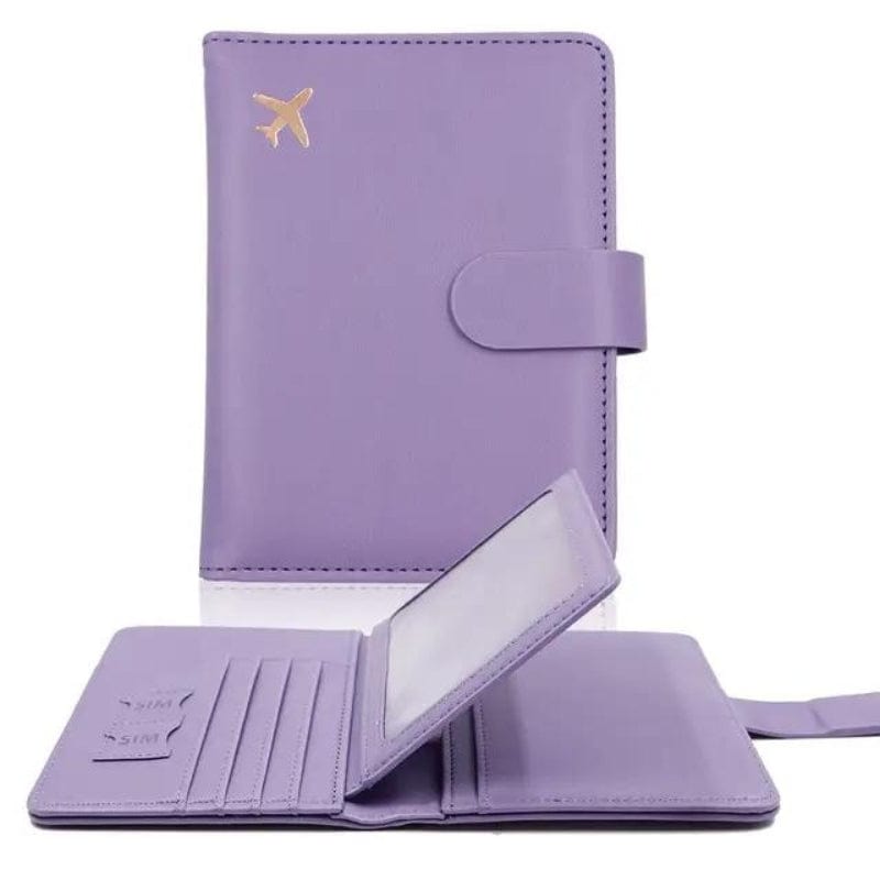 Violet Portefeuille De Voyage Etui A Passeport Univers du Voyage