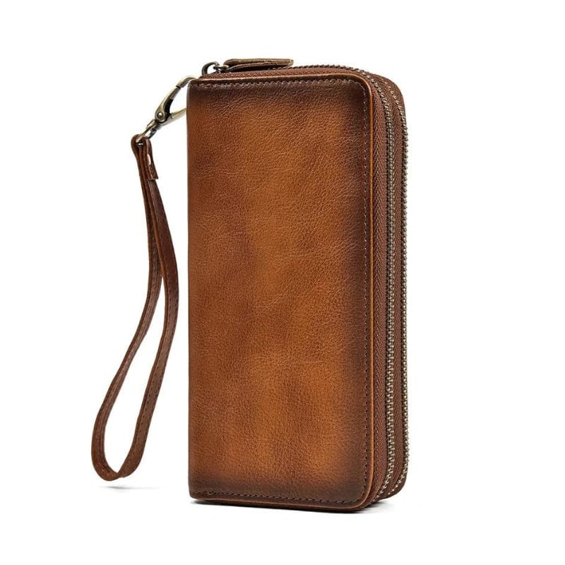 Marron  Café Portefeuille De Voyage Homme Cuir Univers du Voyage