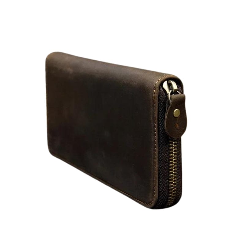Marron - Simple Fermeture Portefeuille De Voyage Homme Cuir Univers du Voyage