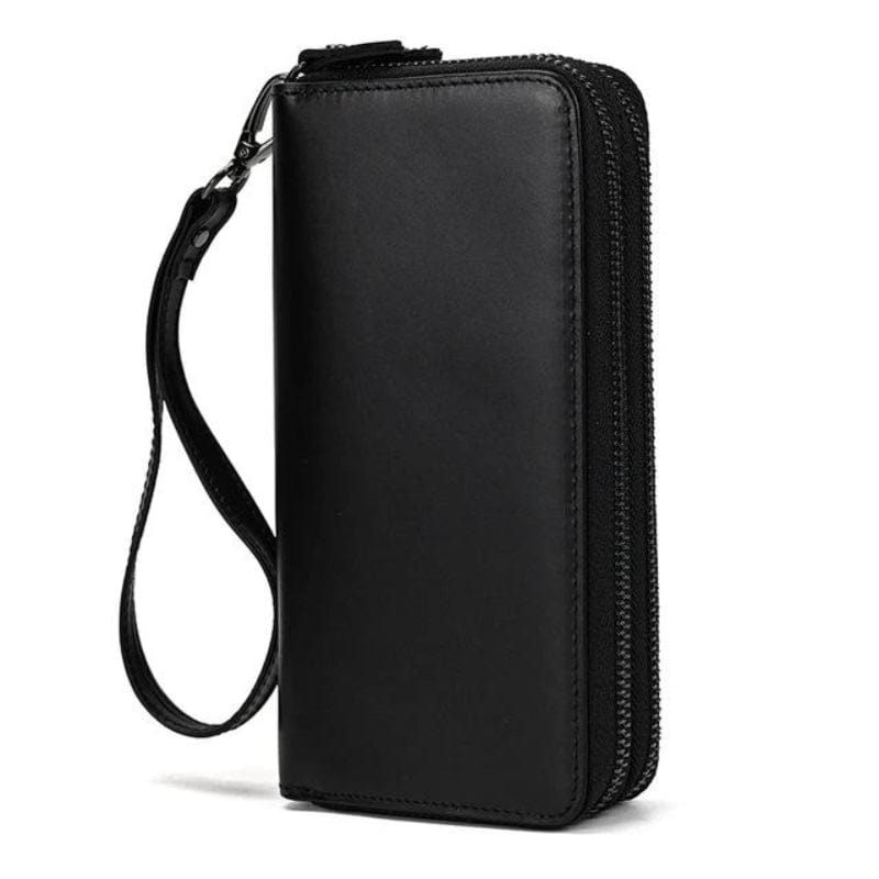 Noir Portefeuille De Voyage Homme Cuir Univers du Voyage