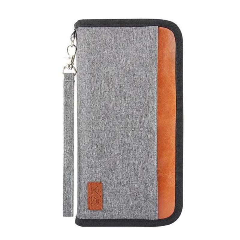 Gris Portefeuille de Voyage pour Homme RDIF Univers du Voyage