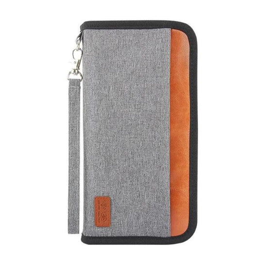 Gris Portefeuille de Voyage pour Homme RDIF Univers du Voyage