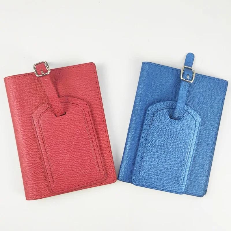 Portefeuille pour Passeport et Voyage en Simili Univers du Voyage