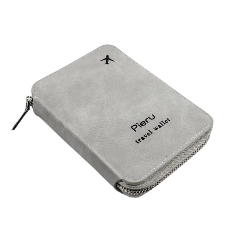 Gris Portefeuille RFID Femme Univers du Voyage