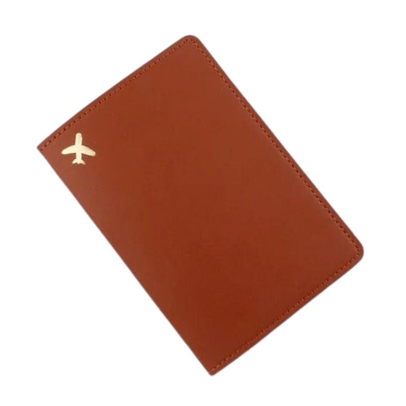 Marron Protection Passeport Simili Univers du Voyage