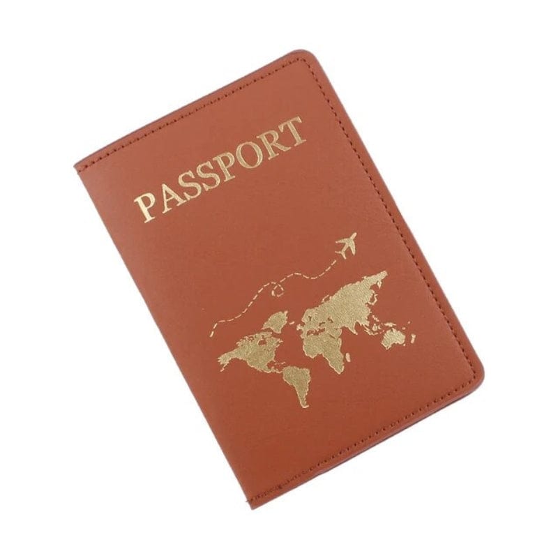Marron Protection Pour Passeport Univers du Voyage