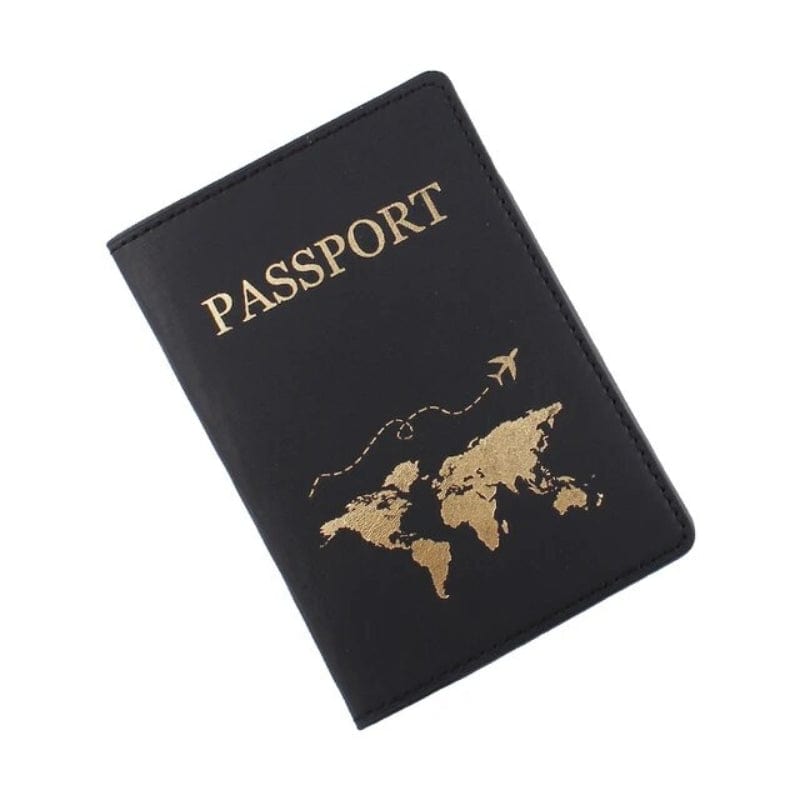 Noir Protection Pour Passeport Univers du Voyage