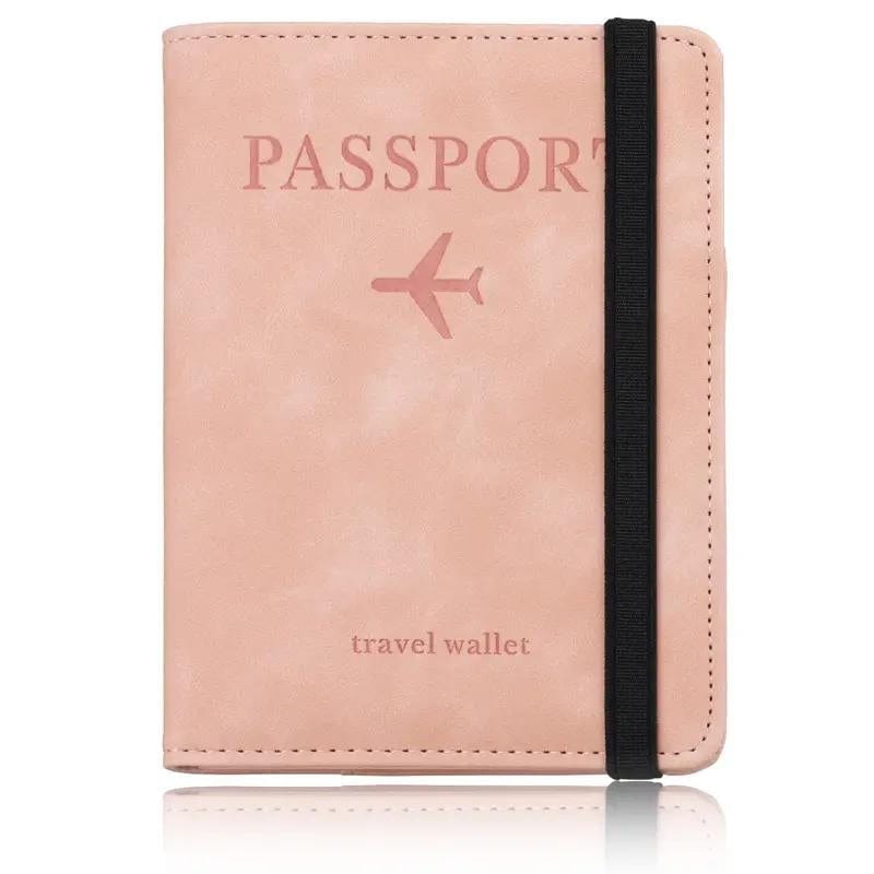 Rose Protège Passeport Anti RFID Univers du Voyage