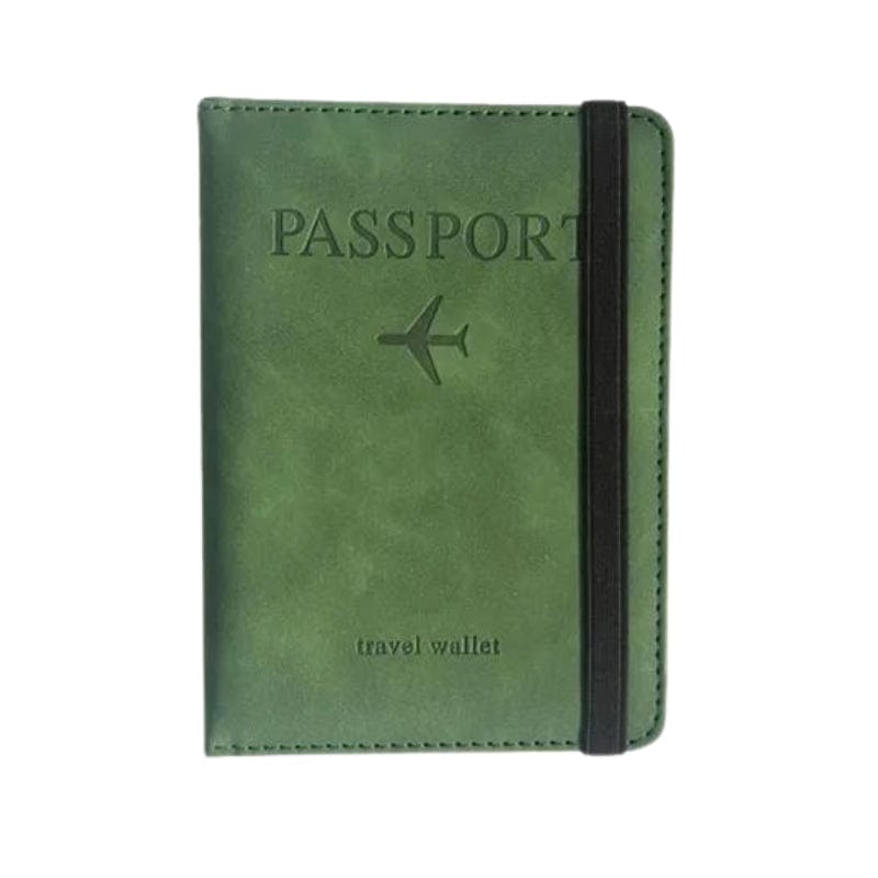 Vert Protège Passeport Anti RFID Univers du Voyage