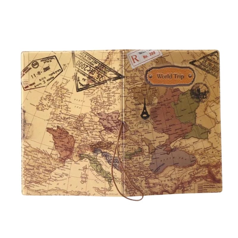 Protège Passeport Carte Du Monde Univers du Voyage