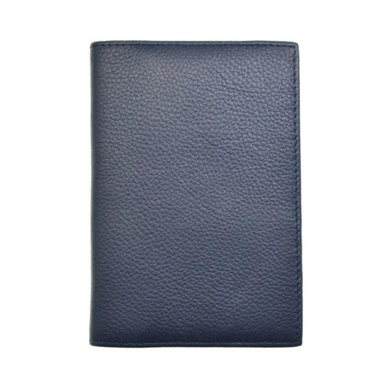 Bleu Protège Passeport Cuir Univers du Voyage