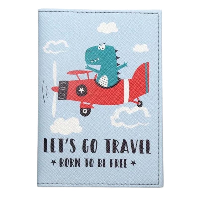 Bleu Ciel Protège Passeport Enfant Univers du Voyage
